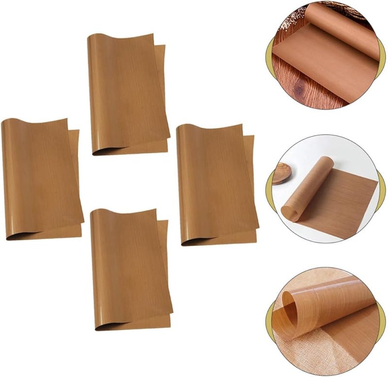 حصائر الخبز غير اللاصقة من PTFE مقاس 300 × 400 مم، بطانة صواني الفرن القابلة لإعادة الاستخدام للكعك والمعجنات - Image 4